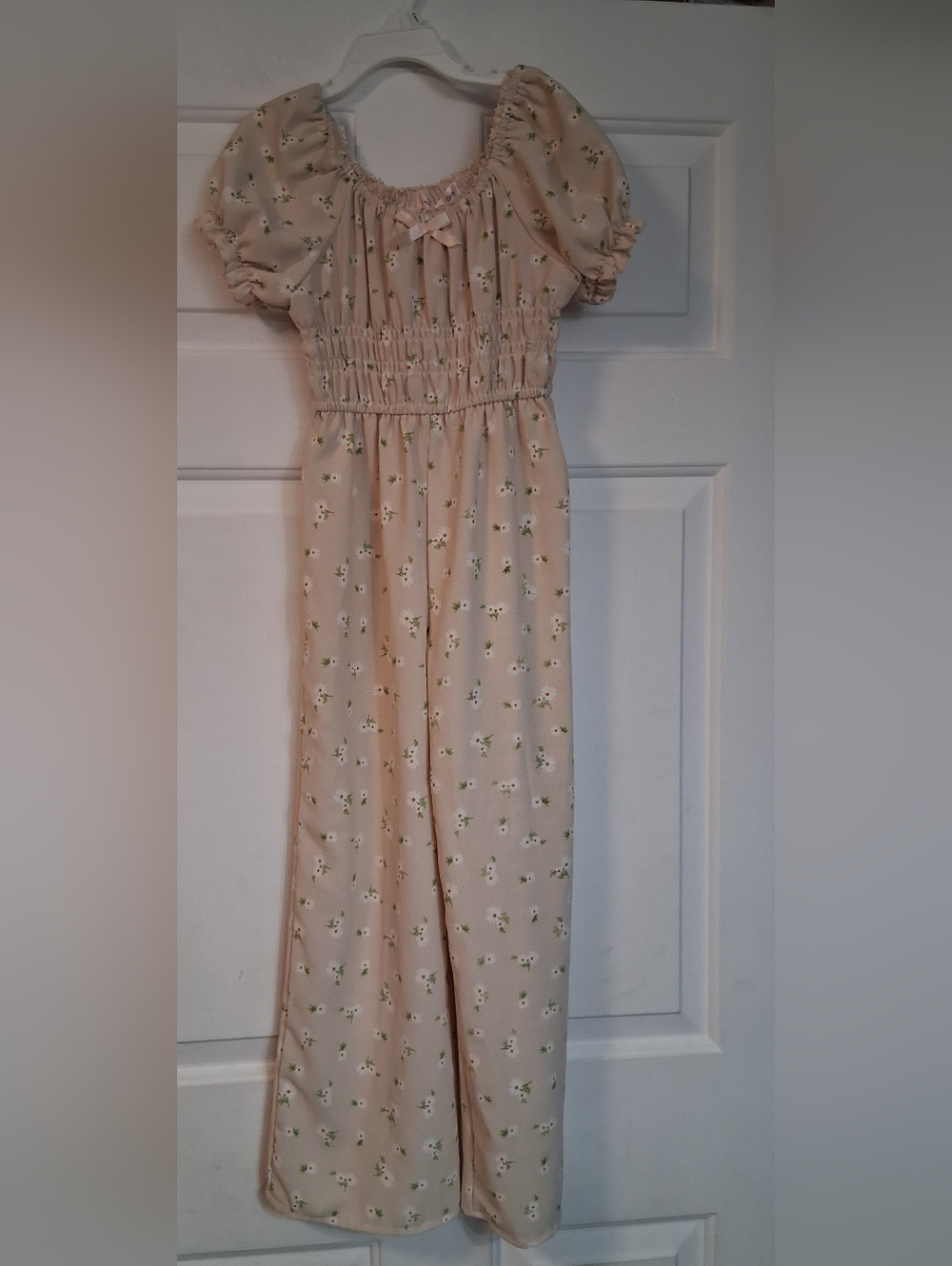 Love Squared Girls Cream Floral Jumpsuit Comfy Romper Casual Kids 7
